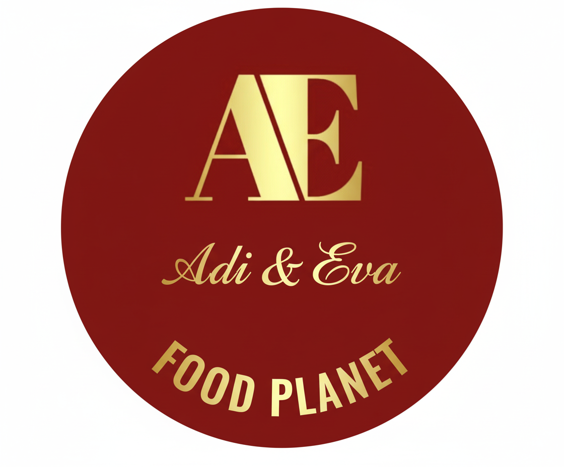Adi & Eva FOOD Planet Logo