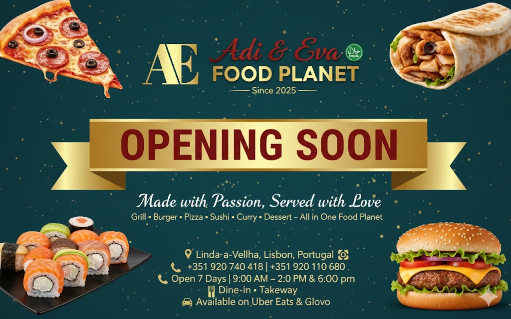 Grand Opening Announcement for Adi & Eva FOOD Planet